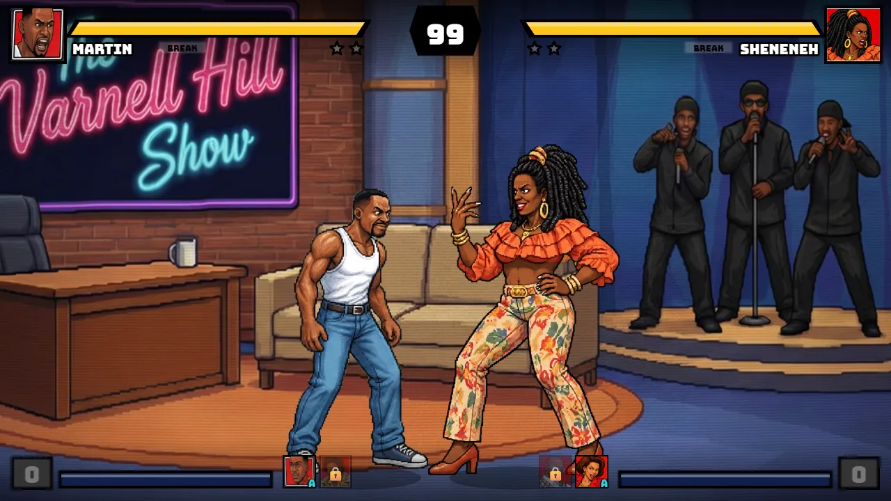 Actual local Versus fight in No Filter Fighters v12.9
